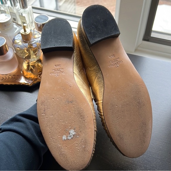 Valentino, Flats, Gold, 38.5 - Picture 4 of 4